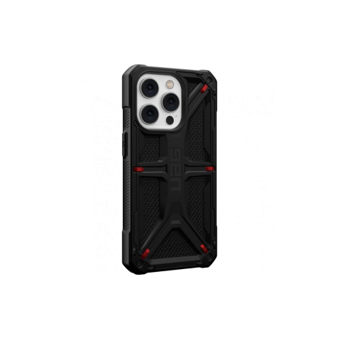Husa iPhone 14 Pro UAG Monarch Series Kevlar Black, military drop tested [2]