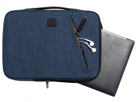 Husa laptop 15-16" subtire si usoara, design modern, Exactive Business Exacompta 17142E, albastru [2]