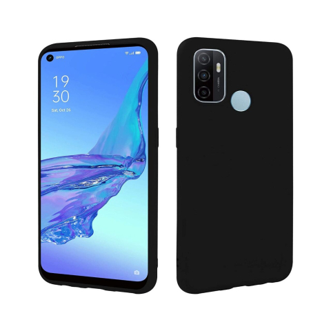 Husa Oppo A54 5G Lemontti Silicon Silky Negru [2]