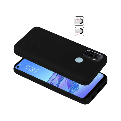 Laptop, Tablete & Telefoane - Husa Oppo A54 5G Lemontti Silicon Silky Negru