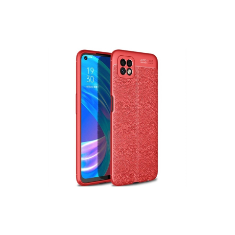 Husa Oppo A72 5G Lemontti Litchi Red [2]