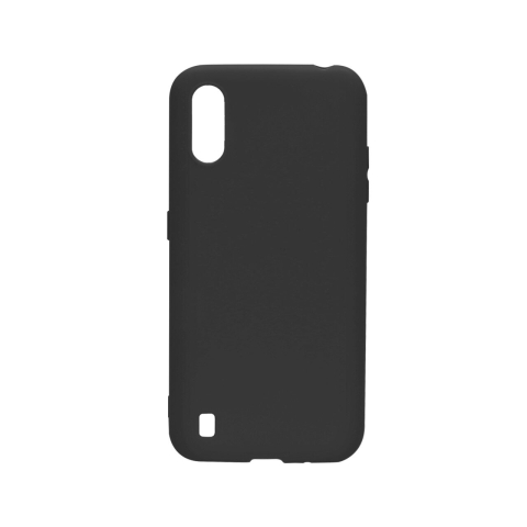 Husa Samsung Galaxy A01 Lemontti Silicon Silky Negru [6]