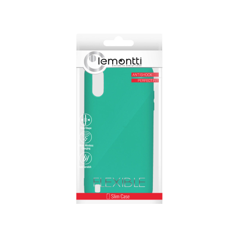 Husa Samsung Galaxy A01 Lemontti Silicon Silky Turcoaz [4]