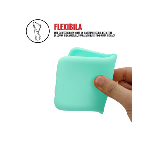 Husa Samsung Galaxy A01 Lemontti Silicon Silky Turcoaz [3]