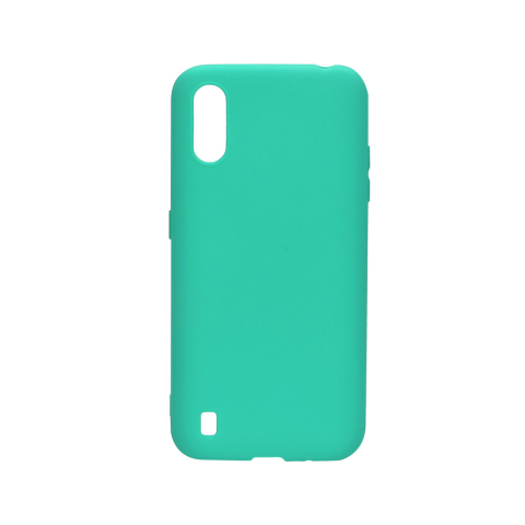 Husa Samsung Galaxy A01 Lemontti Silicon Silky Turcoaz [6]