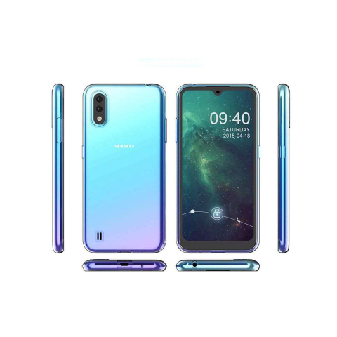 Husa Samsung Galaxy A01 Lemontti Silicon Transparent [2]