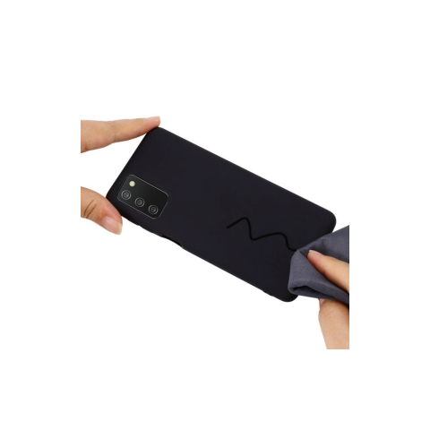 Husa Samsung Galaxy A03s Lemontti Silicon Silky Negru [1]