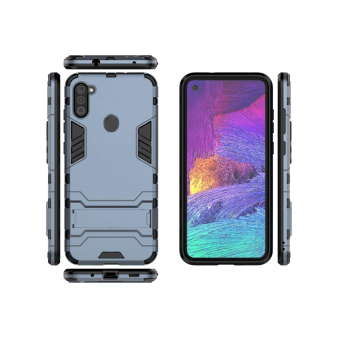 Laptop, Tablete & Telefoane - Husa Samsung Galaxy A11 Lemontti Shockproof Case Navy Blue