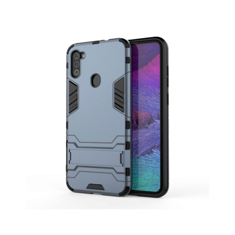 Husa Samsung Galaxy A11 Lemontti Shockproof Case Navy Blue [2]