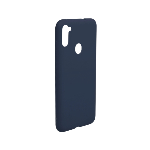 Husa Samsung Galaxy A11 Lemontti Silicon Silky Albastru Inchis [1]