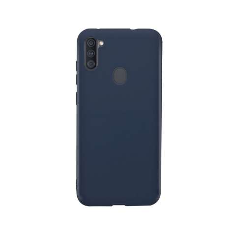 Laptop, Tablete & Telefoane - Husa Samsung Galaxy A11 Lemontti Silicon Silky Albastru Inchis