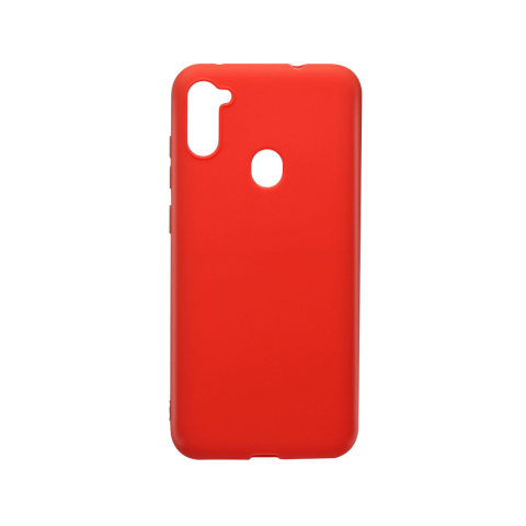 Husa Samsung Galaxy A11 Lemontti Silicon Silky Rosu [4]