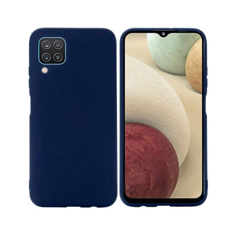 Laptop, Tablete & Telefoane - Husa Samsung Galaxy A12 Lemontti Silicon Silky Navy