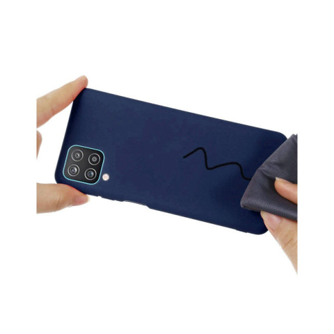 Husa Samsung Galaxy A12 Lemontti Silicon Silky Navy [1]