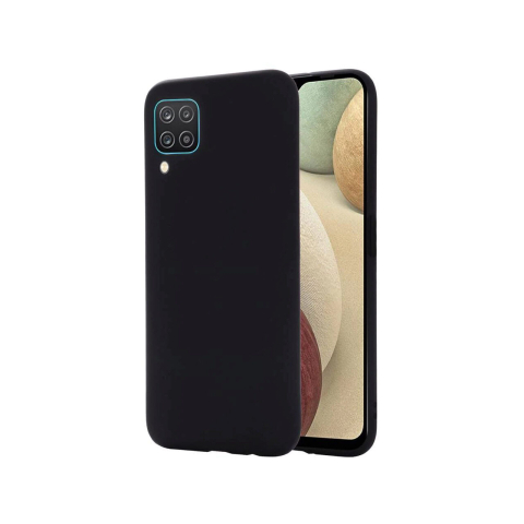 Husa Samsung Galaxy A12 Lemontti Silicon Silky Negru [3]