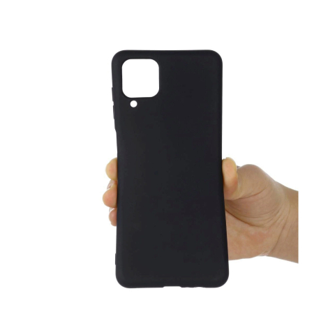 Husa Samsung Galaxy A12 Lemontti Silicon Silky Negru [2]