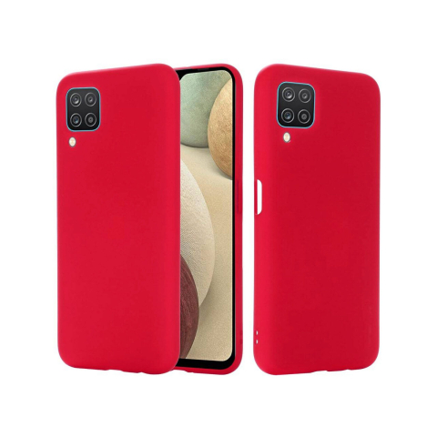 Laptop, Tablete & Telefoane - Husa Samsung Galaxy A12 Lemontti Silicon Silky Rosu