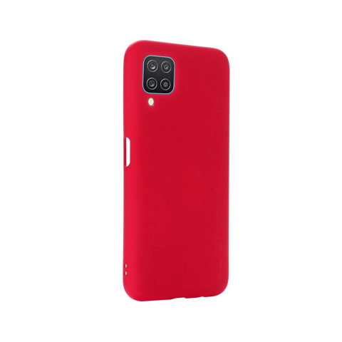 Husa Samsung Galaxy A12 Lemontti Silicon Silky Rosu [1]
