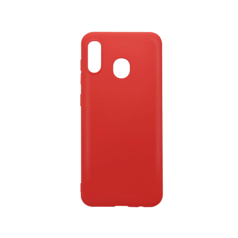 Husa Samsung Galaxy A20 / A30 Lemontti Silicon Silky Rosu [4]