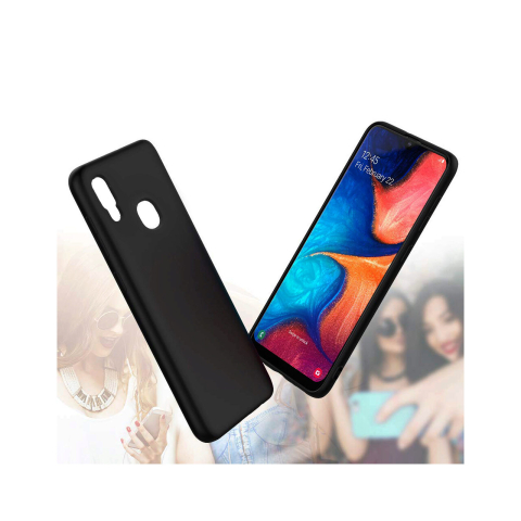 Laptop, Tablete & Telefoane - Husa Samsung Galaxy A20e Lemontti Liquid Silicon Black