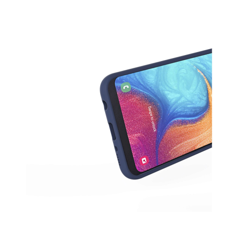 Husa Samsung Galaxy A20e Lemontti Liquid Silicon Dark Blue [1]
