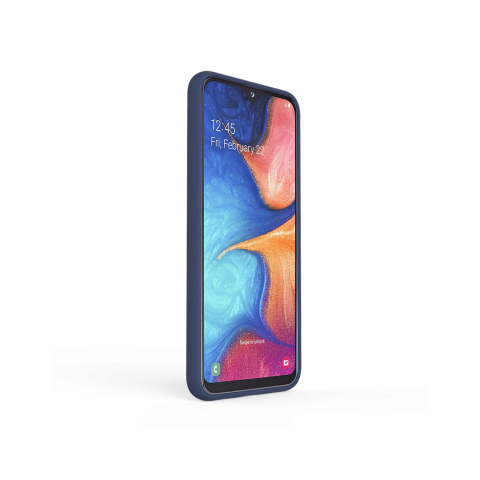 Husa Samsung Galaxy A20e Lemontti Liquid Silicon Dark Blue [2]