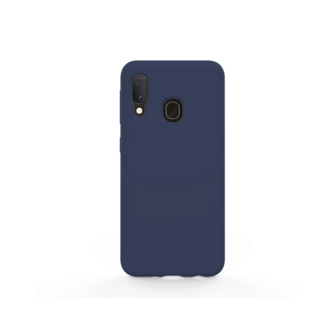 Husa Samsung Galaxy A20e Lemontti Liquid Silicon Dark Blue [3]