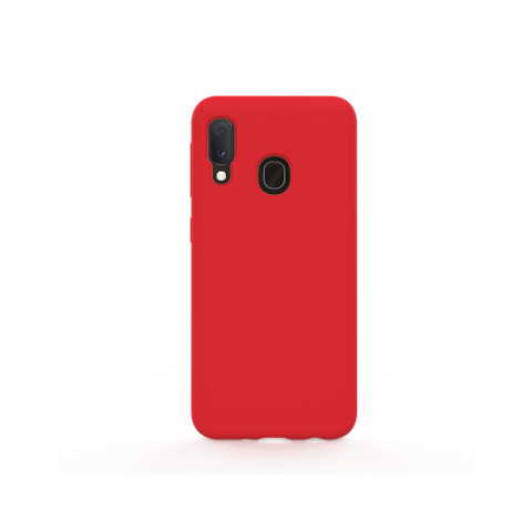 Husa Samsung Galaxy A20e Lemontti Liquid Silicon Red [3]