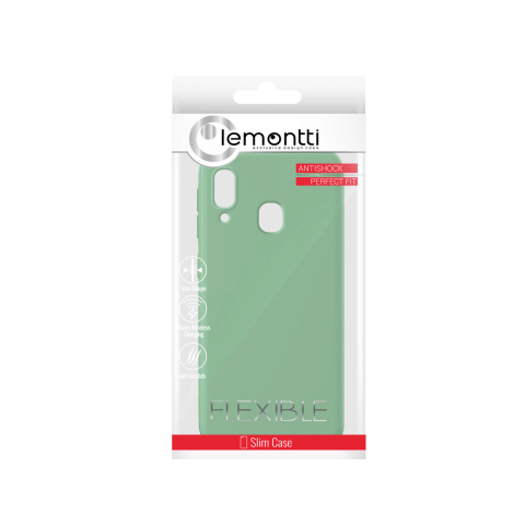 Husa Samsung Galaxy A20e Lemontti Silicon Soft Slim Green [1]