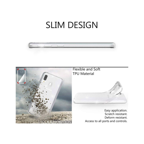 Husa Samsung Galaxy A20e Lemontti Silicon Transparent [3]