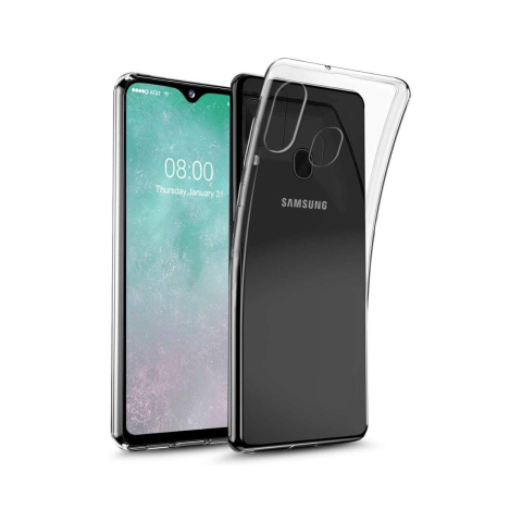 Husa Samsung Galaxy A20e Lemontti Silicon Transparent [4]