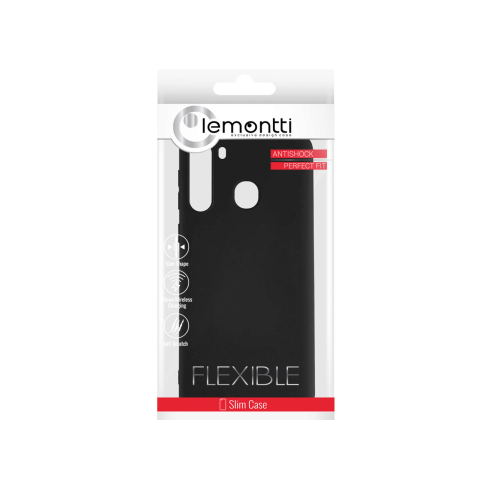 Laptop, Tablete & Telefoane - Husa Samsung Galaxy A21 Lemontti Silicon Silky Negru