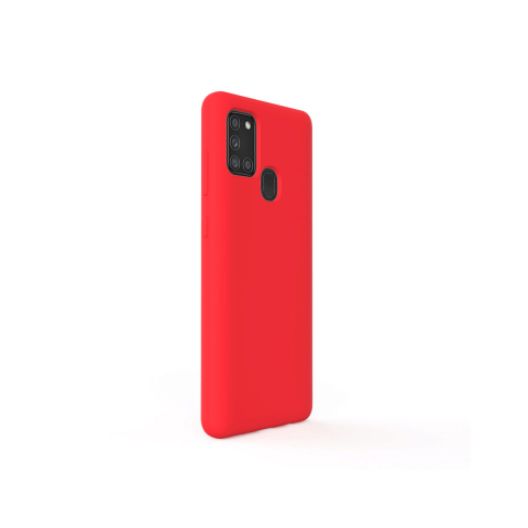 Husa Samsung Galaxy A21s Lemontti Liquid Silicon Red [4]