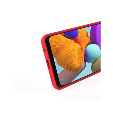 Husa Samsung Galaxy A21s Lemontti Liquid Silicon Red [1]