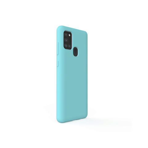 Husa Samsung Galaxy A21s Lemontti Liquid Silicon Tiffany Blue [4]