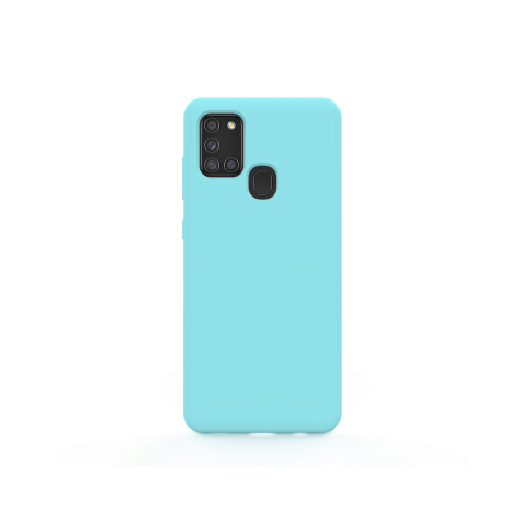 Laptop, Tablete & Telefoane - Husa Samsung Galaxy A21s Lemontti Liquid Silicon Tiffany Blue