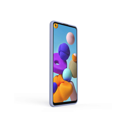 Husa Samsung Galaxy A21s Lemontti Silicon Soft Slim Lavender Gray [3]