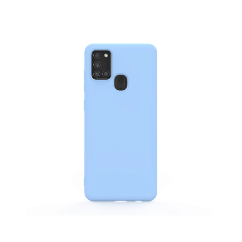 Laptop, Tablete & Telefoane - Husa Samsung Galaxy A21s Lemontti Silicon Soft Slim Light Blue