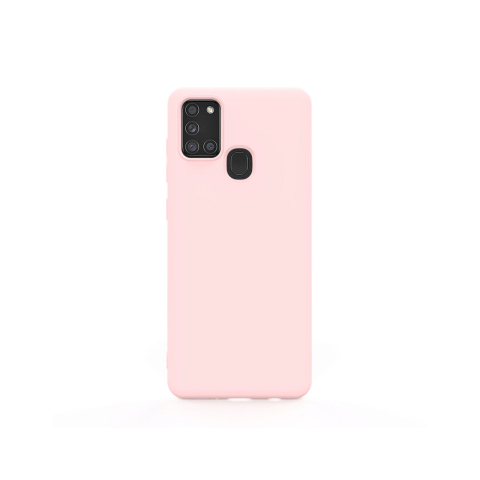 Laptop, Tablete & Telefoane - Husa Samsung Galaxy A21s Lemontti Silicon Soft Slim Pink Sand
