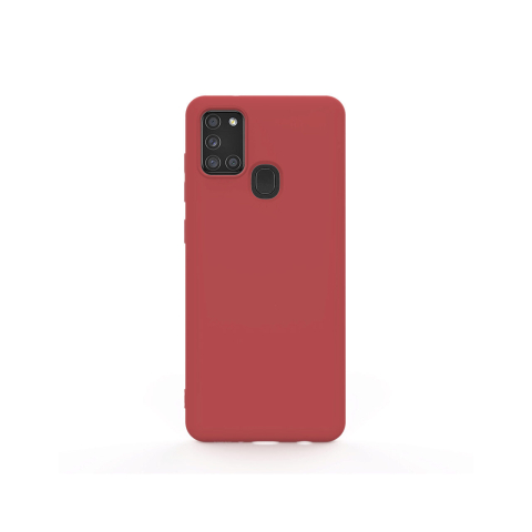 Laptop, Tablete & Telefoane - Husa Samsung Galaxy A21s Lemontti Silicon Soft Slim Santa Red