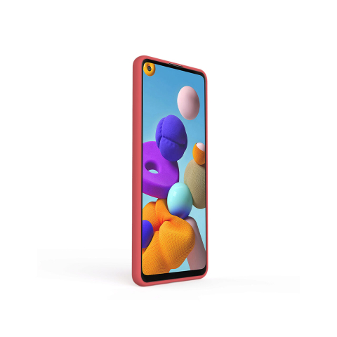 Husa Samsung Galaxy A21s Lemontti Silicon Soft Slim Santa Red [1]