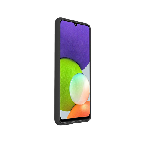 Husa Samsung Galaxy A22 4G Lemontti Silicon Silky Negru [2]