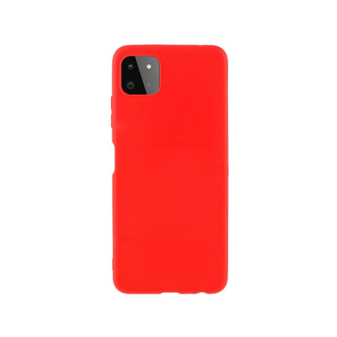 Husa Samsung Galaxy A22 5G Lemontti Silicon Silky Rosu [2]