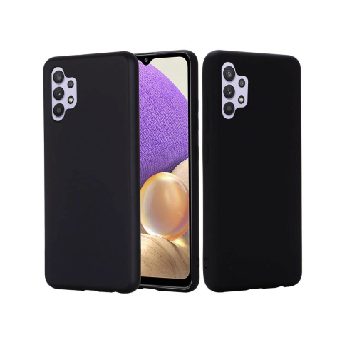 Husa Samsung Galaxy A32 4G Lemontti Silicon Silky Negru [3]