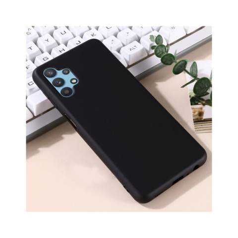 Husa Samsung Galaxy A32 5G Lemontti Silicon Silky Negru [1]