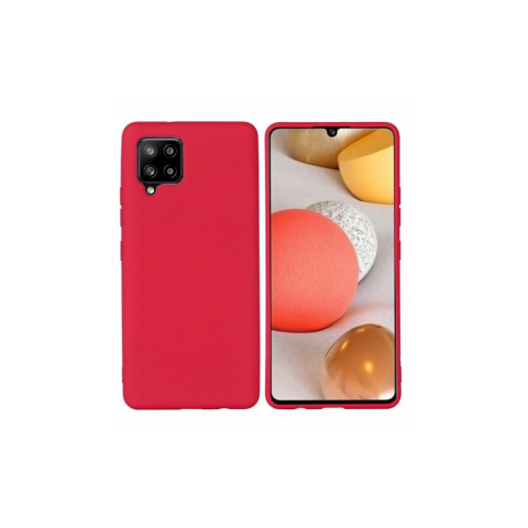 Husa Samsung Galaxy A42 5G Lemontti Silicon Silky Rosu [1]