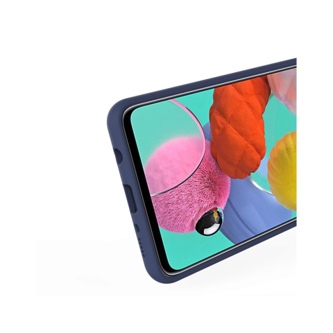 Husa Samsung Galaxy A51 4G Lemontti Liquid Silicon Dark Blue [1]