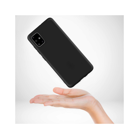 Husa Samsung Galaxy A51 4G Lemontti Silicon Silky Negru [4]