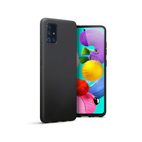 Husa Samsung Galaxy A51 4G Lemontti Silicon Silky Negru [6]