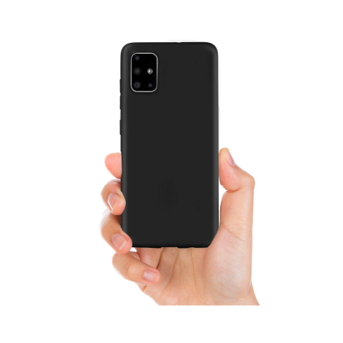 Husa Samsung Galaxy A51 4G Lemontti Silicon Silky Negru [3]